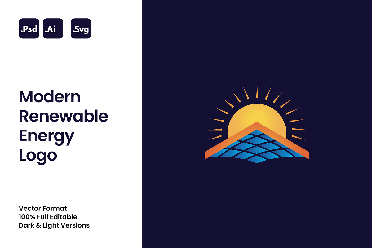 Modern Renewable Energy Logo, a Branding & Logo Template by Luxury Logos (Photo 1 of 4)