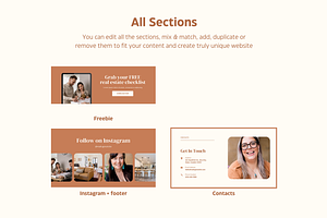 Realtor Kyrie Website Template Canva