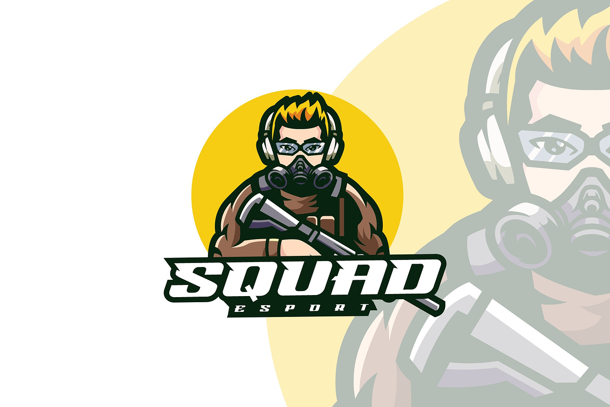 Squad Mascot Cartoon Logo Style., a Branding & Logo Template by ModalTampang