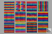 Rainbow Knit Fabric Texture Pattern, a Texture Graphic by Fine Purple Elephant (Thumbnail 5 of 5)