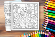 Cozy Fall Coloring Pages Bundle, a Brochure Template by LA Design (Thumbnail 10 of 10)