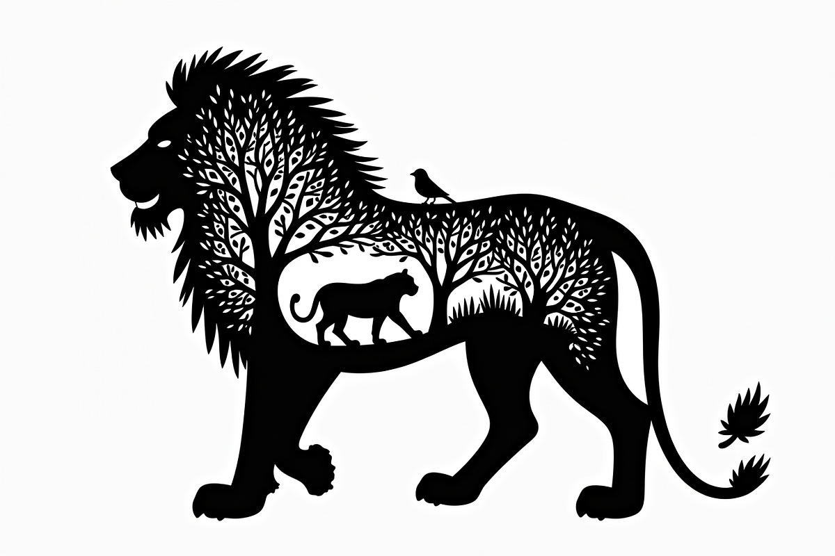 Lion Silhouette Vector Illustration,, an Illustration by Amazin_art (Photo 14 of 21)