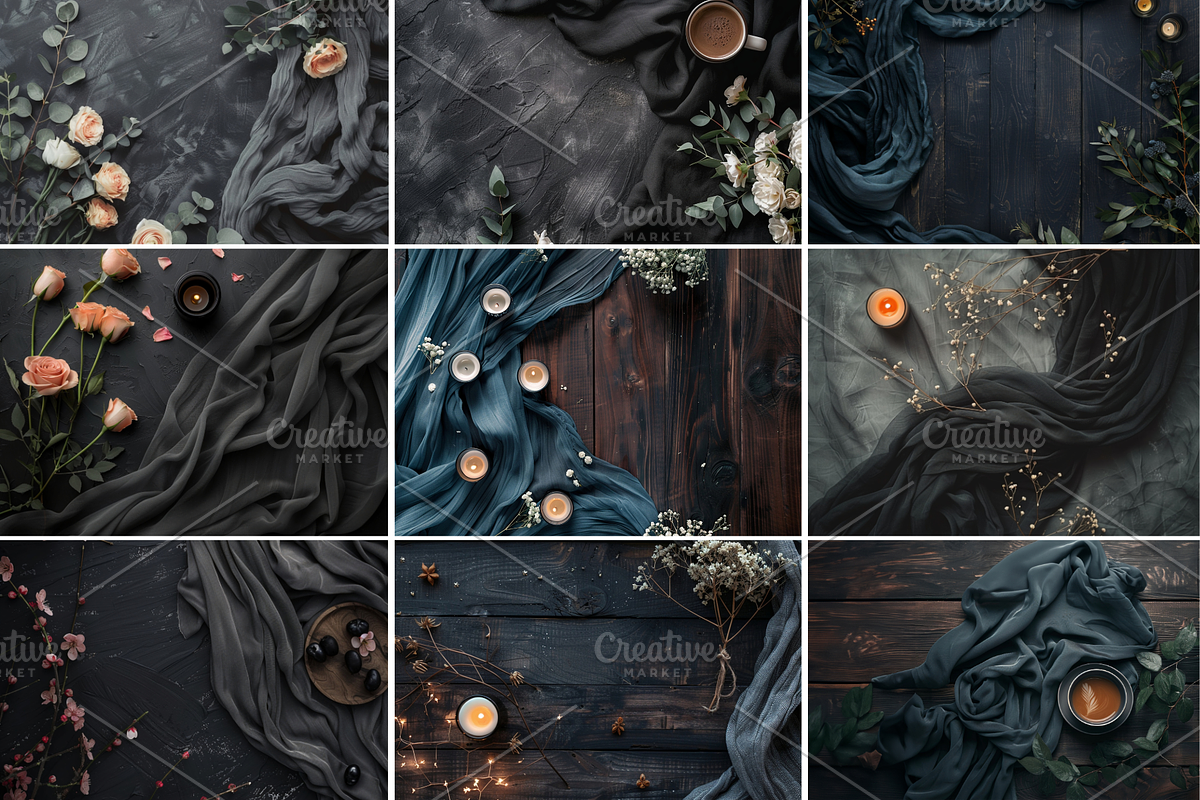 Flat Lay Mockup Bundle Backdrop Mock, a Background Photo by TatiMockup (Photo 4 of 8)