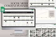 Google Sheet Marketing Calendar, a Social Media Template by Marketello Studio (Thumbnail 1 of 4)