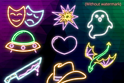 Neon Cinema Movie Night Clipart PNG, a Technology Illustration by Lenninator Digital (Thumbnail 6 of 6)
