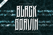 Black Gorvin, a Blackletter Font by QR Design Studio (Thumbnail 1 of 6)