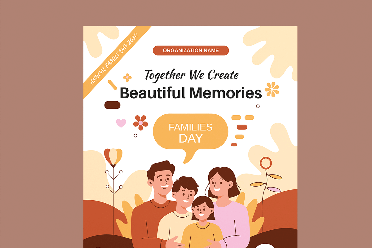 Family Day Poster Template, a Flyer Template by MightyDesign (Photo 4 of 8)