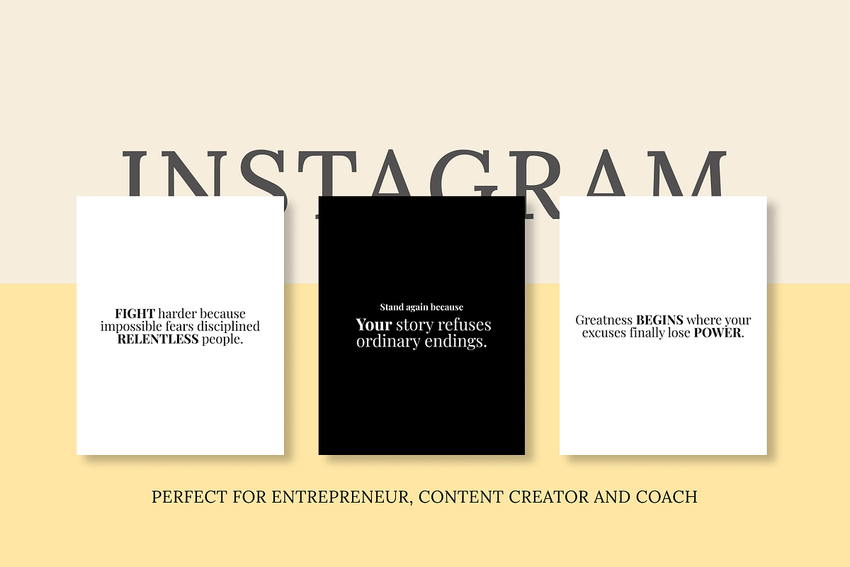 GROWTH MINDSET 50 INSTAGRAM TEMPLATE, a Social Media Template by RB Boutique (Photo 2 of 9)