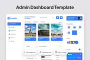 Travel Booking Admin Dashboard, an UI Kit Template by SquidPixey (Thumbnail 2 of 5)