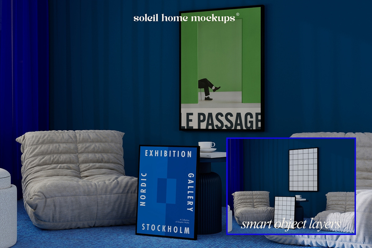 BILLIE | Modern Frame Mockup Set, a Household Mockup by SoleilHomeMockups (Photo 3 of 12)