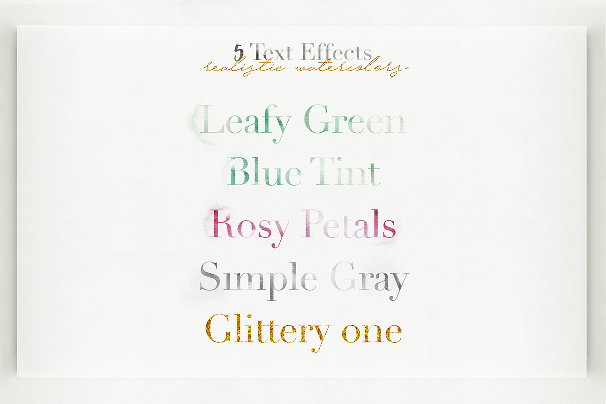 Watercolor & Glitter-Botanical Pack, a Decorative Illustration by Moon Starer Studio (Photo 6 of 9)