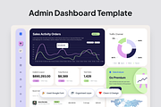 Sale Analytics Admin Dashboard, a Websites & App Template by SquidPixey (Thumbnail 2 of 5)