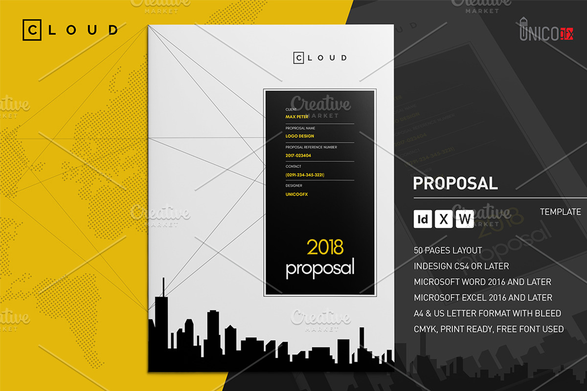 50 Page Full Proposal A4 / US Letter, a Stationery Template by Mastergfx (Photo 1 of 38)