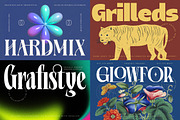 Mega Pack 50 Modern Display Fonts, a Font by timelesstype.co (Thumbnail 2 of 14)