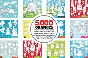 5000 in 1 - Black lines Mega Bundle, an Illustration by PrettyBundles (Thumbnail 25 of 27)