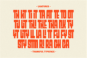 Thankful - Retro Display Typeface, a Sans Serif Font by Pian45 Studio (Thumbnail 8 of 8)