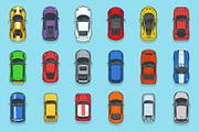 35 Top View Vector Cars, an Illustration by wowu (Thumbnail 2 of 4)