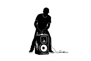 Retro Boombox Sound Wave Energy, a Graphic by hafijul (Thumbnail 9 of 10)