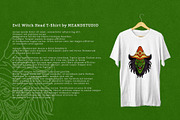 Evil Witch Head Vector illustration, an Illustration by MEANDSTUDIO (Thumbnail 3 of 3)