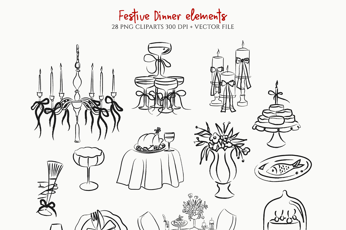 Whimsical Christmas Clipart Bundle, a Decorative Illustration by Artberriez (Photo 5 of 13)