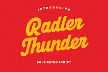 Radler Thunder – Bold Retro Script
