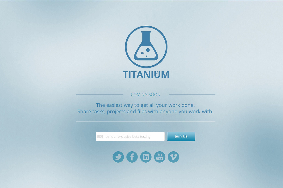Titanium - Coming Soon Page (HTML5), a Landing Page Template by IQSIR (Photo 2 of 5)