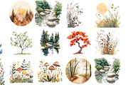 Seasonal Nature Clipart, an Illustration by DreamArtGraphic (Thumbnail 2 of 4)