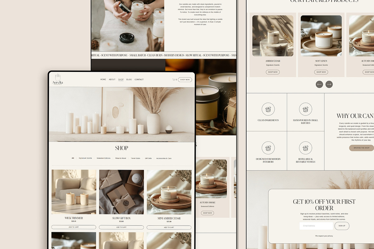 Ecommerce Squarespace 7.1 website, a Squarespace Template by 3.14&Co (Photo 10 of 11)