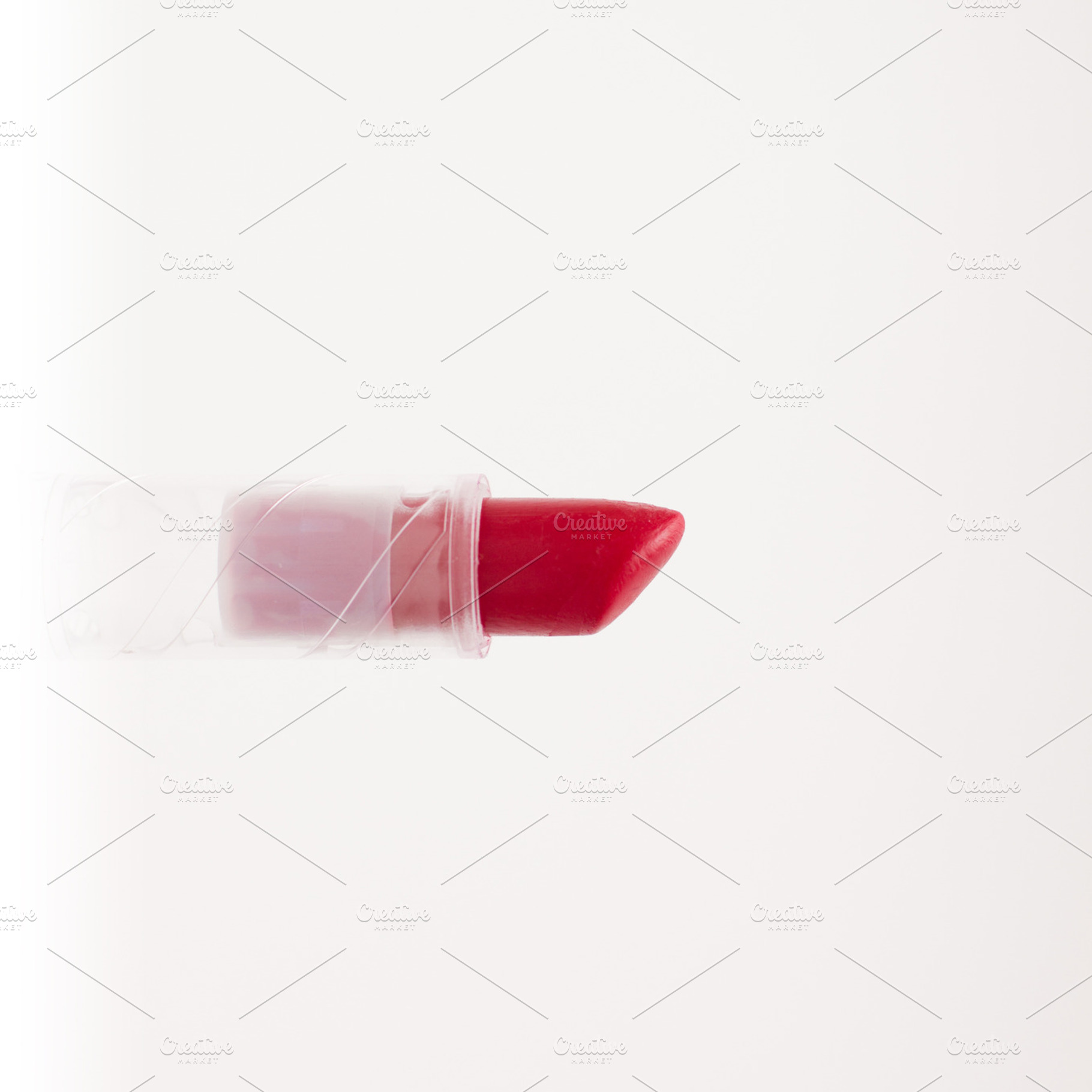 Red lipstick stock photograph