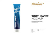Toothpaste mock-up template, a Packaging Mockup by iconisusmockup (Thumbnail 1 of 2)