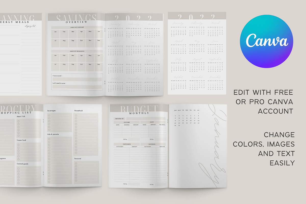 2022 budget planner template in canva preview 7