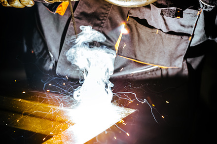 Industrial worker at the factory featuring welder, welding, and worker, an Industrial Photo by Shootdiem