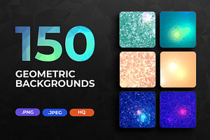 150 Geometric Triangle Backgrounds