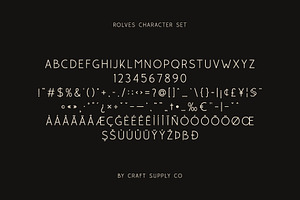 Rolves - Sans Serif Font Family