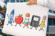 Cute School Clipart PNG, a Transportation Illustration by SinaCreation (Thumbnail 6 of 7)