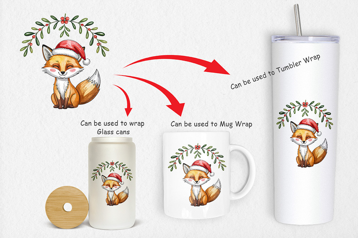 Watercolor Christmas Animal, a Graphic by Artnoy (Photo 4 of 5)
