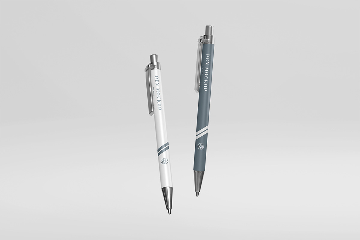 Ballpoint Pen Mockup, a Pens & Pencil Mockup by SimpangGraphics (Photo 3 of 8)
