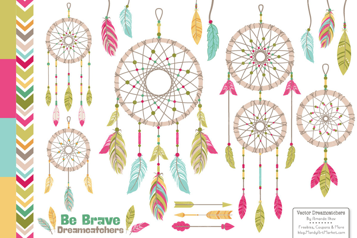 Bohemian Dreamcatcher Illustrations, an Illustration by Amanda Ilkov (Photo 1 of 4)