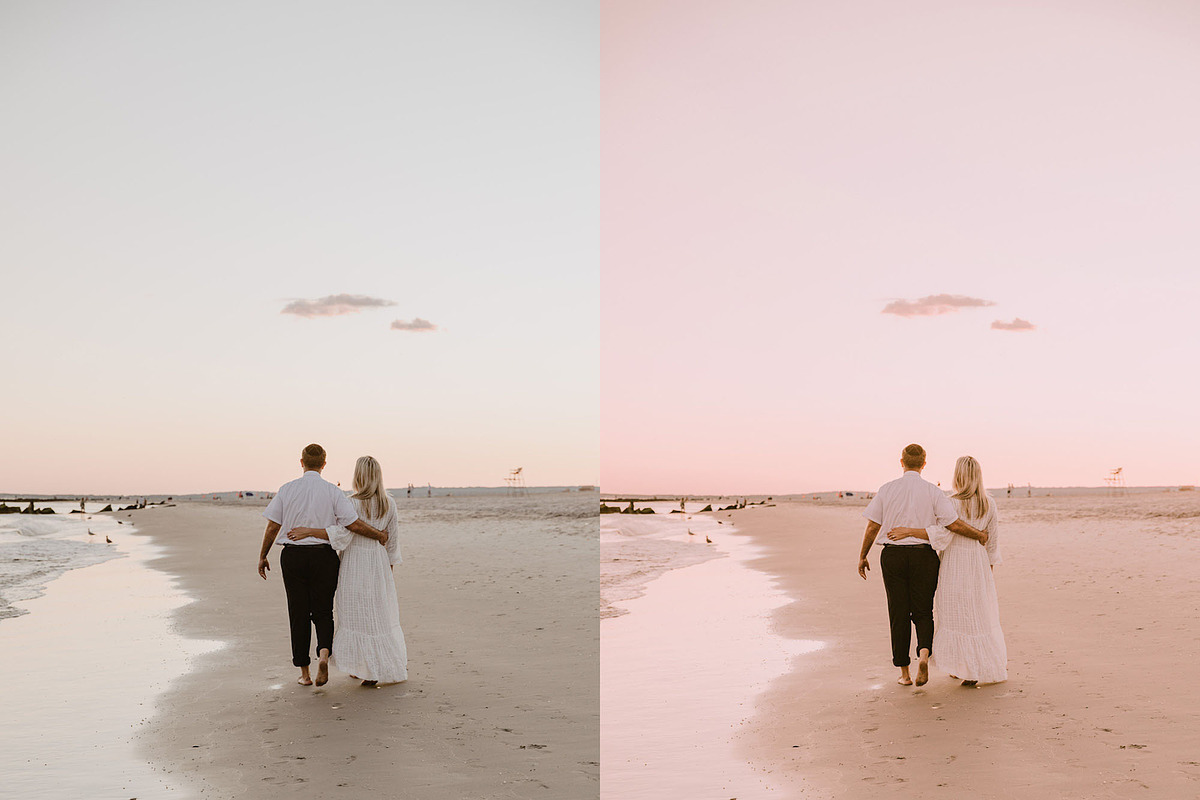 5 BEACH SUNSET LIGHTROOM PRESETS, an Action Add-On by Emma Kate Creative (Photo 3 of 10)