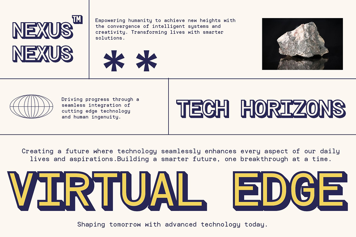 CS Alice Mono 3D, a Sans Serif Font by Craft Supply Co. (Photo 3 of 8)
