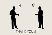 People Silhouettes Dingbats Font, a Symbol Font by Minimalartstudio (Thumbnail 8 of 8)