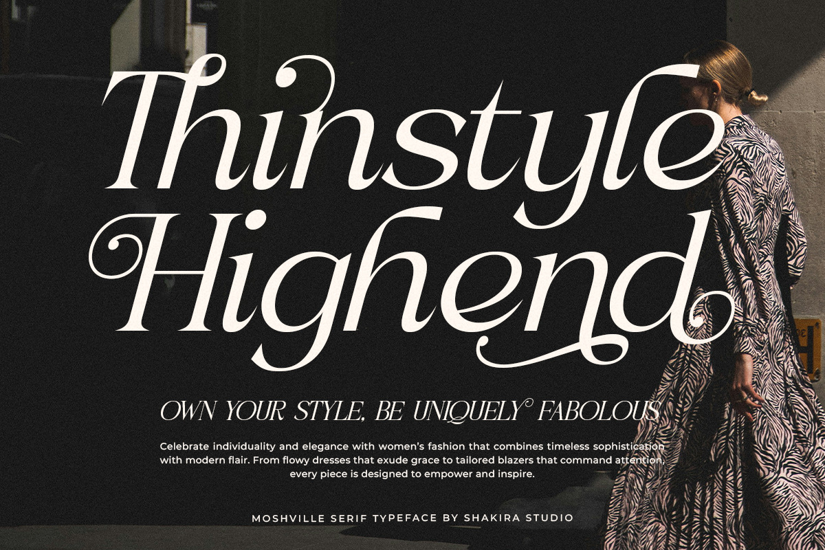 Moshville - Stylish Classy Serif, a Serif Font by Shakira Studio (Photo 5 of 10)