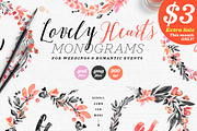 Lovely Hearts Monograms IV, a Decorative Illustration by The Wedding Shop (Thumbnail 1 of 6)