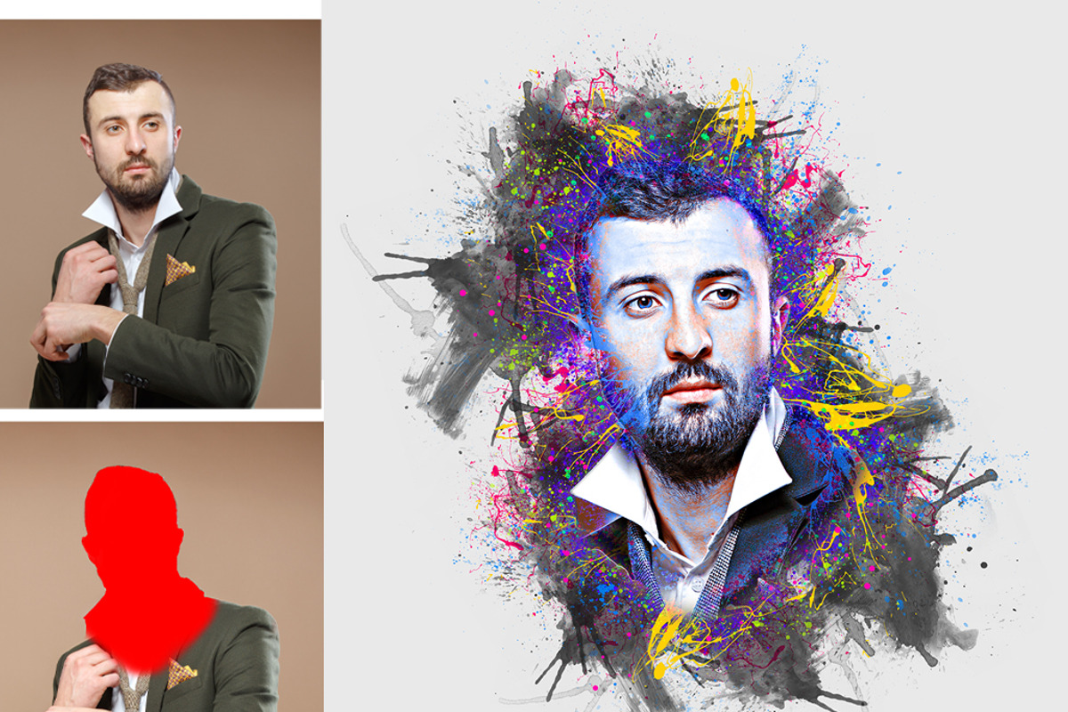 Artistic Paint, Sketch & Ink Photo Effect Actions