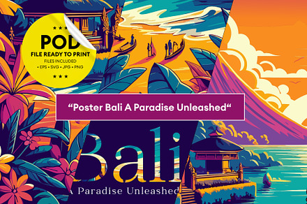 Bali Poster Ready To Print