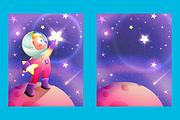 Little Cosmonaut Kids Illustration, an Illustration by Popmarleo Shop (Thumbnail 2 of 3)