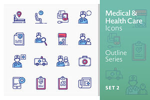 Medical Icons Set 2 - Outline Series
