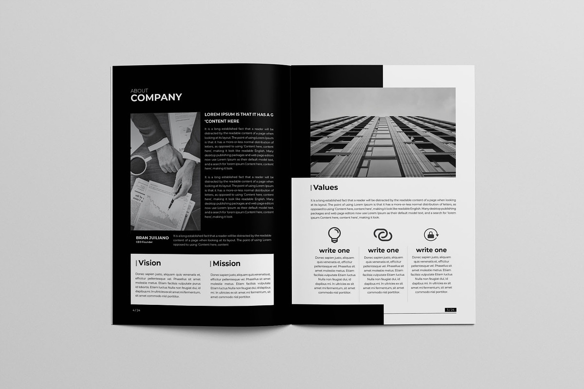 Architecture Annual Report, a Brochure Template by New Lines (Photo 7 of 10)