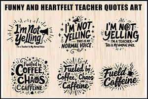Funny & Heartfelt Teacher Quote Set, an Object Graphic by Creativeshirt