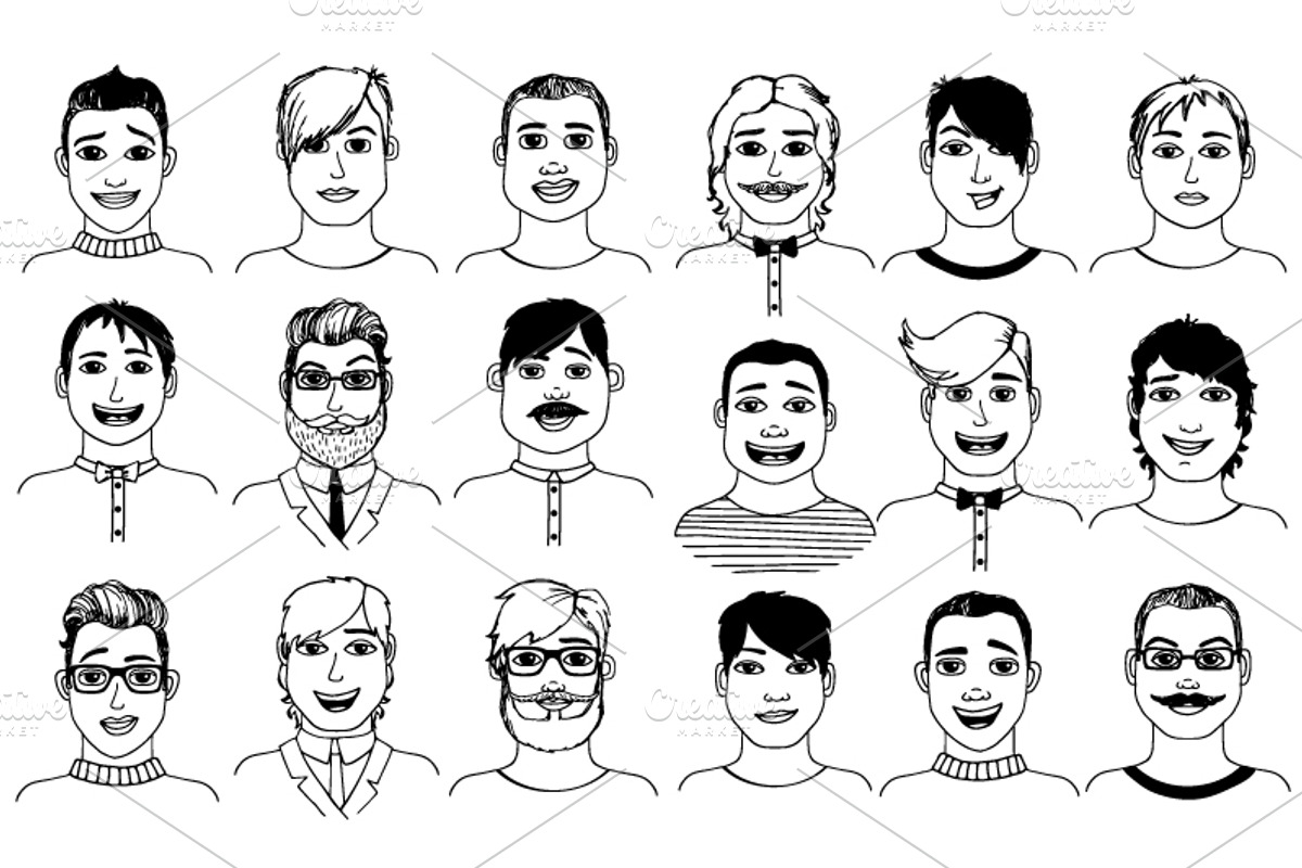 Avatars and patterns, a Pattern Graphic by ianakauri (Photo 7 of 12)